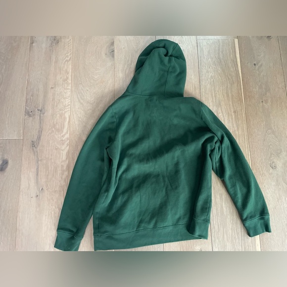 LL Bean vintage style green hooded sweatshirt - size large - Picture 7 of 7